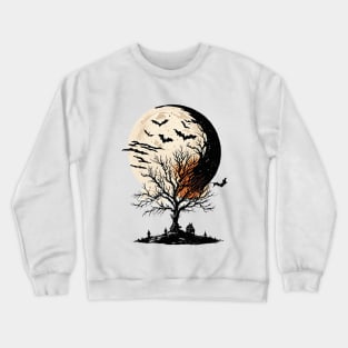 Halloween Moon Crewneck Sweatshirt